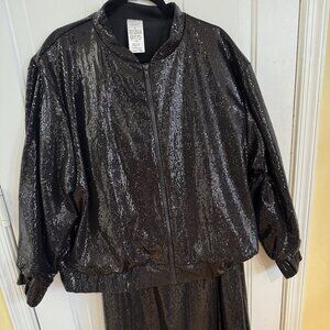 Elegant Sequin Serra Limited Edition Suit Jacket & Skirt- Barely Worn